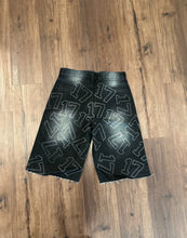 Load image into Gallery viewer, Black “17” Jean Jorts