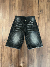 Load image into Gallery viewer, Black “17” Jean Jorts