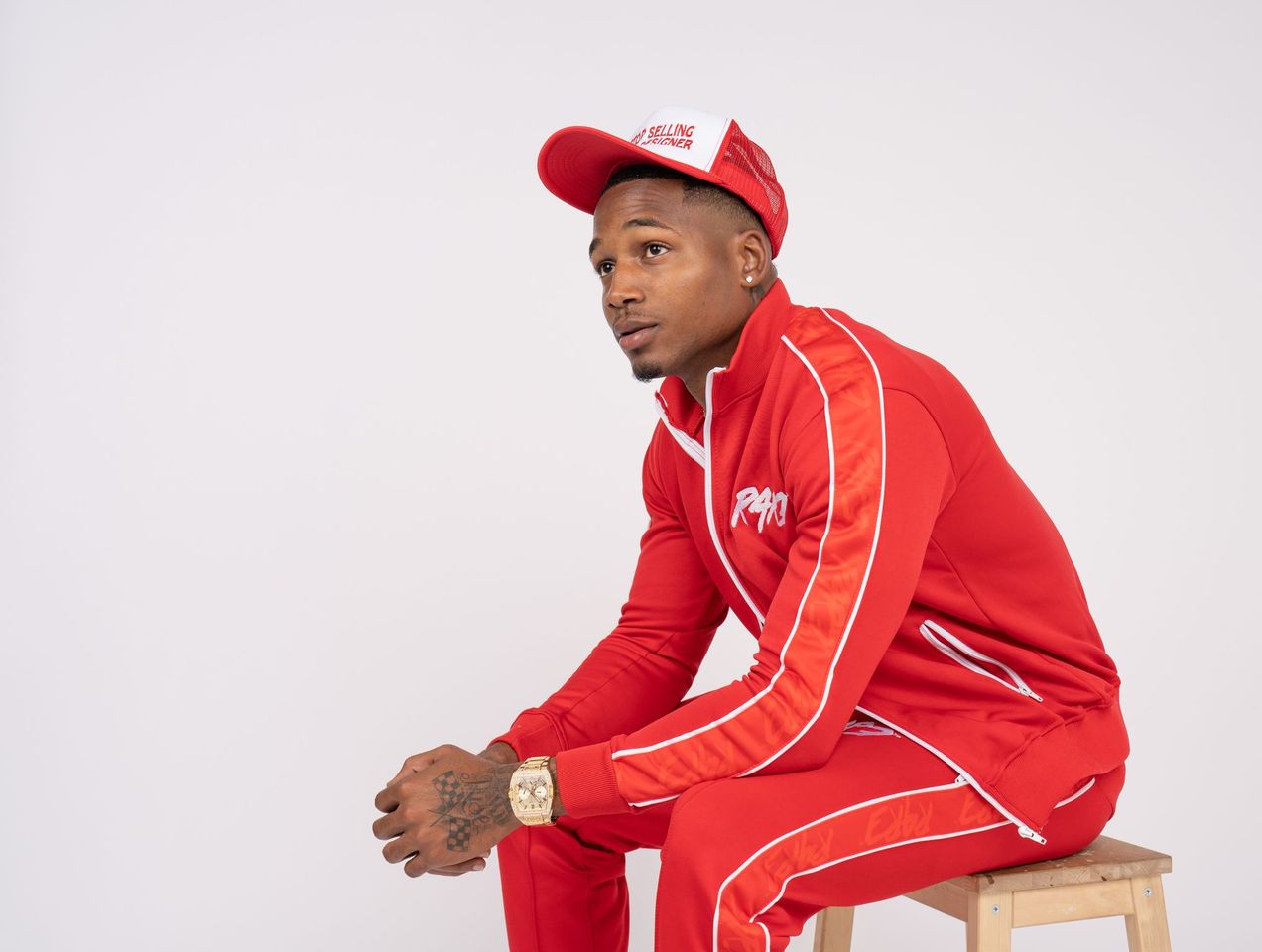LuX Tracksuit- Red – Clothing Rare